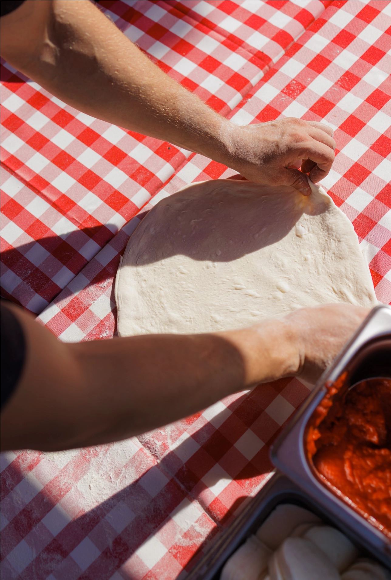 Laying Dough
